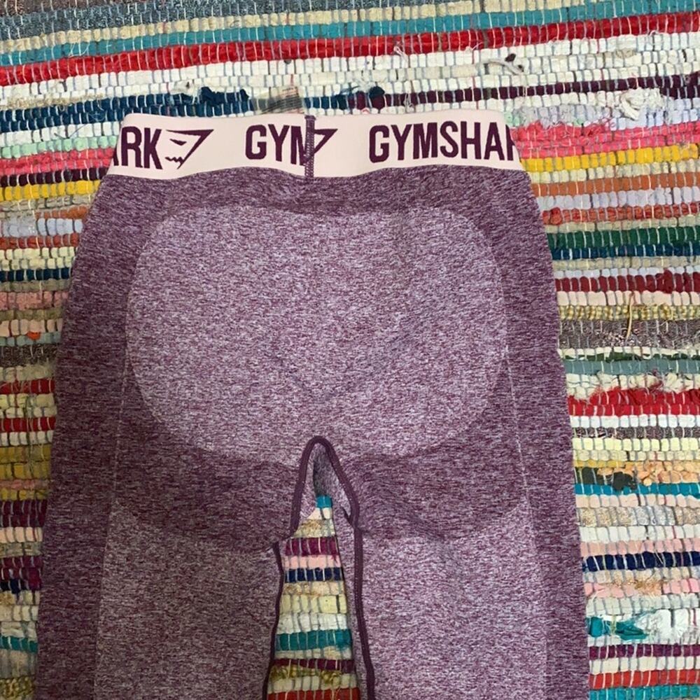 GYMSHARK FLEX LEGGINGS womens size small pink and purple - Picture 6 of 7